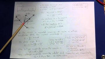 LCR series circuit example : AC sources and phasors 5
