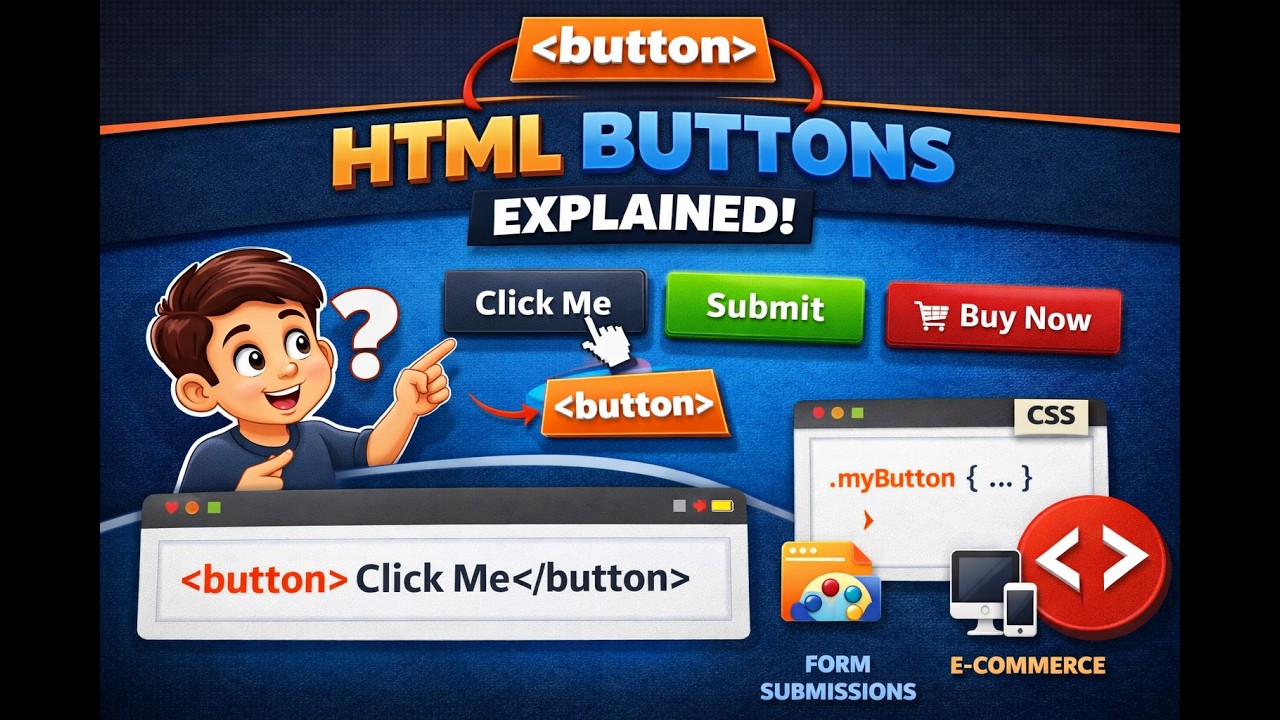 HTML Buttons Explained (Complete Guide) | Create Interactive Buttons ...