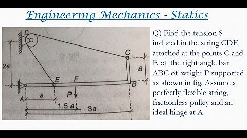 Engineering mechanics solved problem | Method of moments | Statics problems 93
