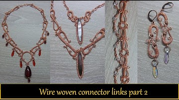 Wire weaving tutorial - wire weave connector chain links part 2