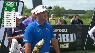 Ian Poulter is nearly hit by a Bryson DeChambeau tee-off 😱 LIV GOLF UK 2026