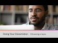 Video 2: Choosing a topic