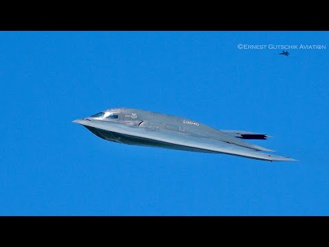 (4K) USAF B-2 Sprit Flyby's | Selfridge Open House and Air Show 2024