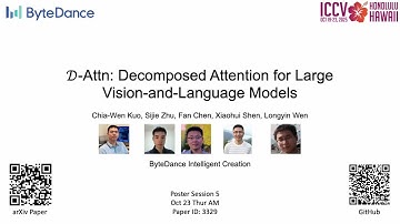 𝒟-Attn: Decomposed Attention for Large Vision-and-Language Models