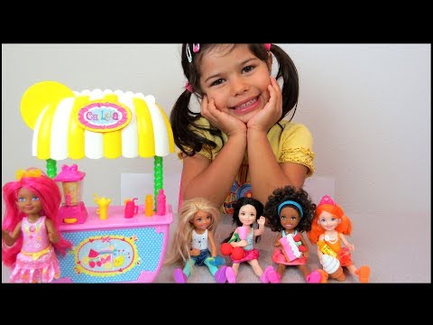 barbie chelsea lemonade and smoothie stand