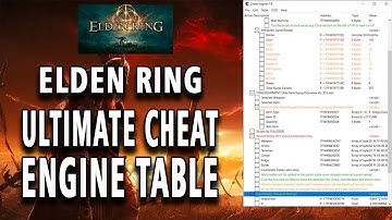 How To Use Elden Ring Ultimate Cheat Engine Table