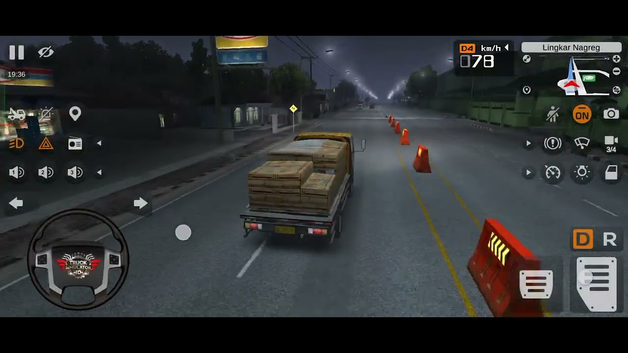 Unlimited Night Drive in Heavy Rain 🌧️ Truck Simulator Indonesia / Spark Gaming 🥸🎮