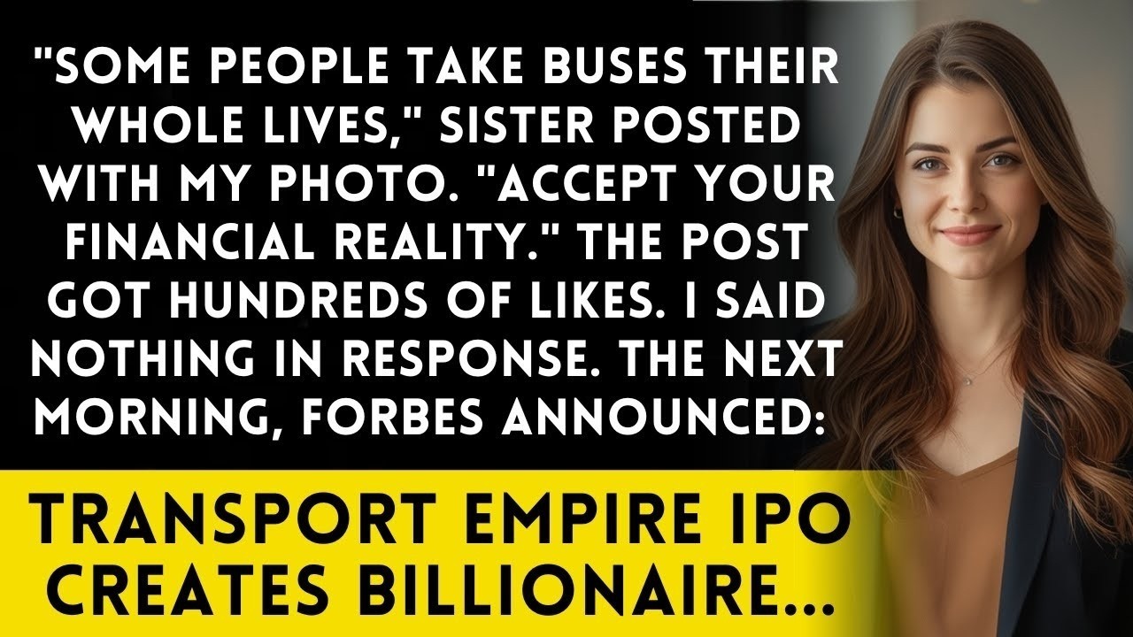 Sister Posted 'Some People Take Buses' - Then My Aviation Company Went Public