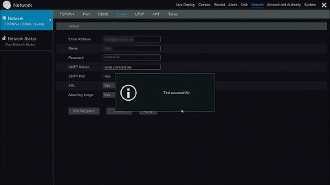 Sibell QDVR and NVR Recorders - How to setup email notifications