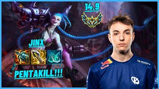 KCB CALISTE: JINX VS HWEI (ADC) PENTAKILL, INVINCIBLE - EUW CHALLENGER - PATCH 14.9