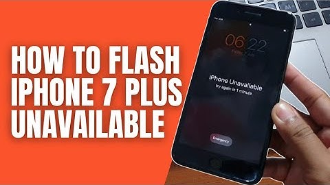 How to Flash iPhone 7 Plus Forgot Passcode iPhone Unavailable