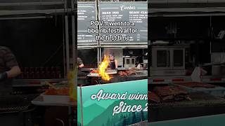 I went to a bbq rib festival for the first time