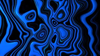 1 Hour of Blue Abstract Liquid Motion | 4K Background Video