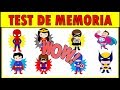 Evalúa a tu cerebro  🔥😱 TEST DE MEMORIA [ NIVEL SUPERHEROE ]  PODRÁS ?