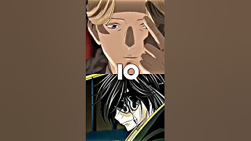 Johan Vs Lelouch (Character Comparison)