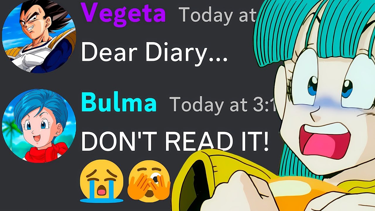 If Vegeta STOLE Bulma's DIARY But It Gets Even Funnier 