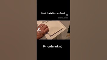 How to install an access panel #handymanland #educational #diy
