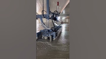 YZ30 4E SEE THE CONCRETE LASER LEVELING SCREED💨#fyp #laserscreed