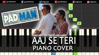 Aaj Se Teri Song Padman | Piano Cover Chords Instrumental By Ganesh Kini chords