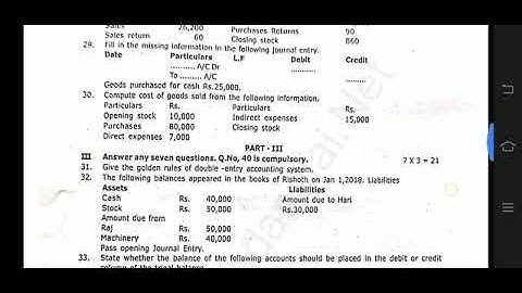 11th Accountancy first revision exam question paper 2024 | Model question paper 2024