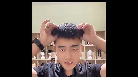 Bộ mái che hói đỉnh đầu có thể dùng dán hoặc kẹp #haircut #barbershop #hair #tócgia