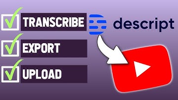 Create subtitles in @Descript for YouTube Videos!