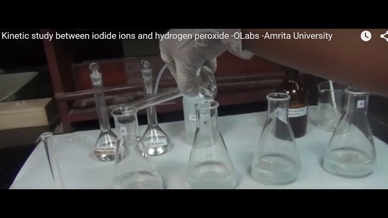 Study on the Reaction between Iodide Ions and Hydrogen