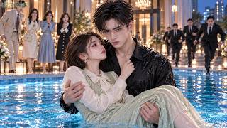 Boyfriend shoves her into pool!All mock her.Icy CEO dives in,shields her: No bully her escapes!