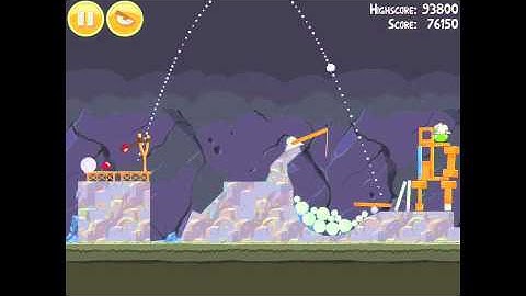 Angry Birds 16-12 Mine & Dine 3 Star Walkthrough