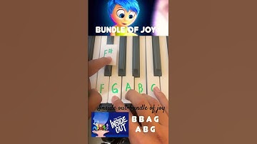 Thumbnail of Inside out- bundle of joy (easy piano tutorial)
