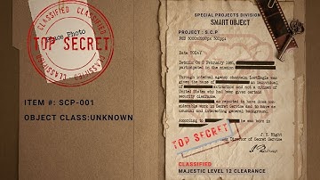 SCP Files De-classified | SCP-001 | Advanced TOP SECRET