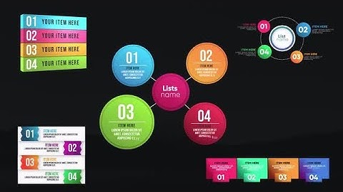 Infographic Animated Lists V4 After Effects Templates