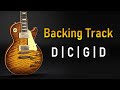 Rock Pop BACKING TRACK in D Mixolydian | 80 BPM | D C G D | Guitar Backing Track