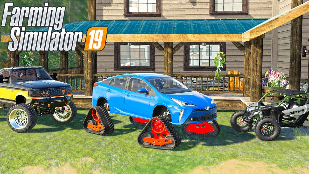 RICH REDNECK PUTS TRACKS ON TOYOTA PRIUS! | (ROLEPLAY) FARMING SIMULATOR 2019