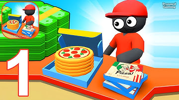 Pizza Ready Idle Pizza Shop Tycoon Game - Gameplay Walkthrough Part 1 Stickman Pizza Ready Manager