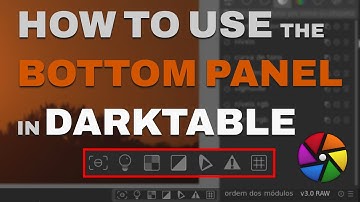 Darktable Tutorial | How to use the bottom panel tools