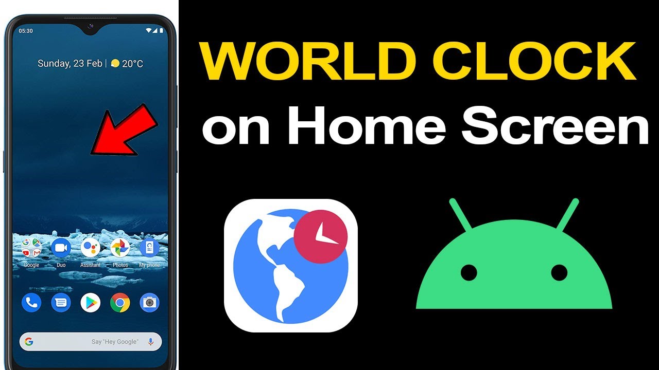 How To Add World Clock On Home Screen YouTube