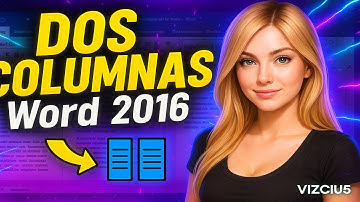 ✨📑 ¡Divide tu texto en 2 COLUMNAS en Word 2016 FÁCIL!