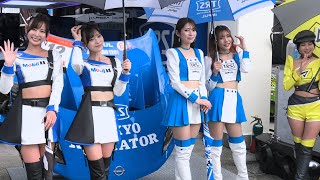 【小湊美月さん／ 引地裕美さん／ 葵成美さん ／ 南実千晴さん／涼木静さん TRS IMPUL 】SUPERGT　ピットウォークの模様　オートポリス　2025.10.19