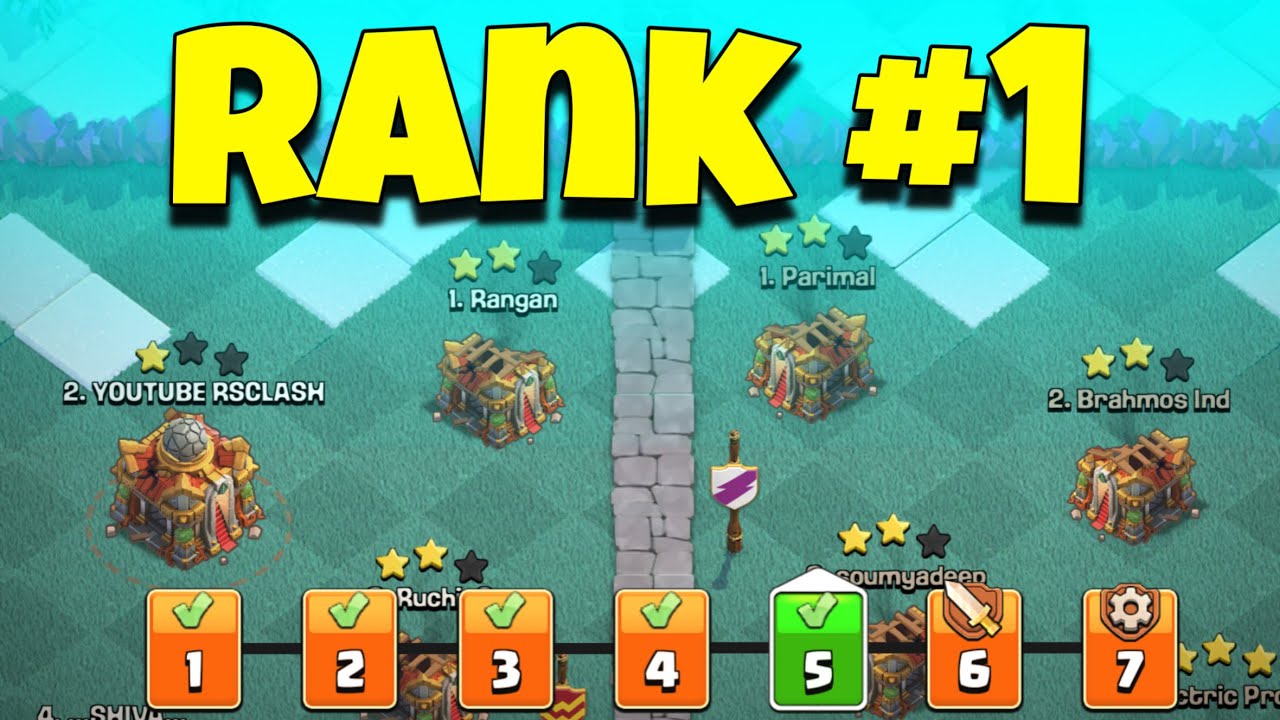 Fight For Rank 1 in Cwl (Clash of Clans - YouTube