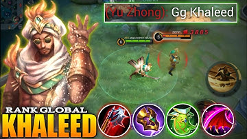 Buffed KHALEED against YU ZHONG in EXP LANE | Kakarot Mlbb