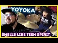 Former Kid Drummer REACTS to 9yo Yoyoka 'Smells Like Teen Spirit' Drums | with one man cover