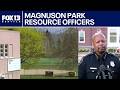 Neighborhood resource officers at Magnuson Park