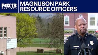 Neighborhood resource officers at Magnuson Park