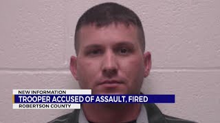 Trooper accused of assault fired