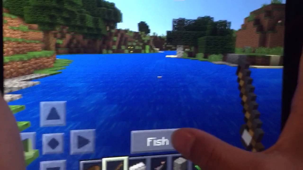 How to Catch Fish in Minecraft PE - YouTube