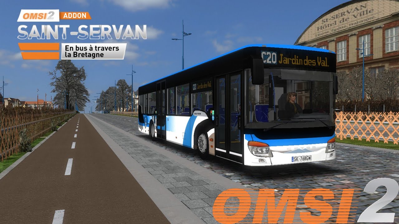 Omsi 2 Gameplay ligne C20 Saint Servan (non commenté) Setra S415nf