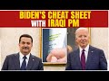 Biden Seen Using Cheat Sheet with Written Remarks in Meeting with Iraqi PM, Video Viral