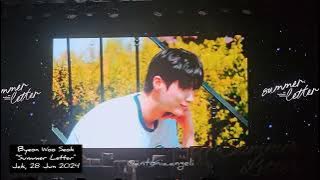 Byeon Woo Seok - Loveholic - Summer Letter Jakarta 《FAN CAM》