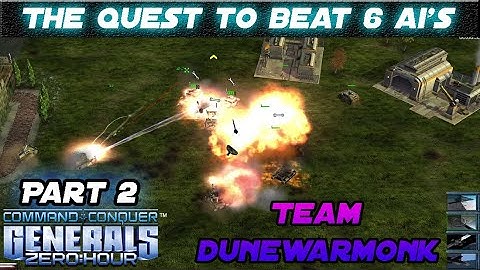 2 Noobs vs 6 AI - C&C Generals: Zero Hour (PART 2)